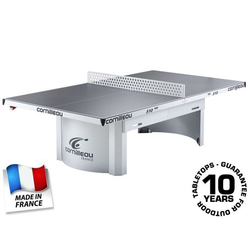 Cornilleau Pro 510 Mat Top Outdoor kültéri közösségi pingpong asztal SZÜRKE