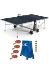 Cornilleau 100X Outdoor KÉK kültéri időjárásálló pingpong asztal családi komplett kiegészítő felszerelés csomaggal - Ingyenes házhozszállítással